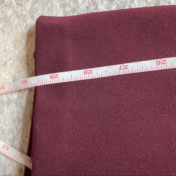 Adrianna Papell Burgundy Lace Long Sleeve Jumpsuit - Picture 10 of 13